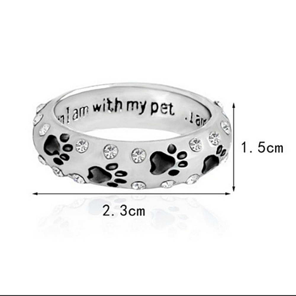 Paw print ring - Picture 3 of 6